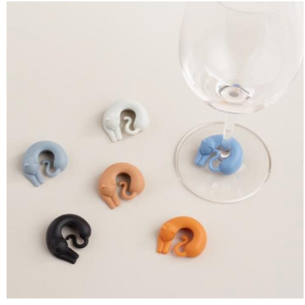 Wine Glass Meow Markers